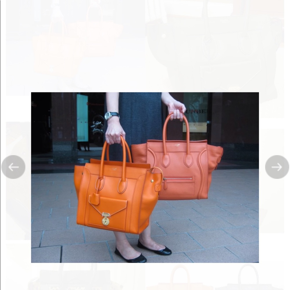 CELINE Mini luggage envelope handbag